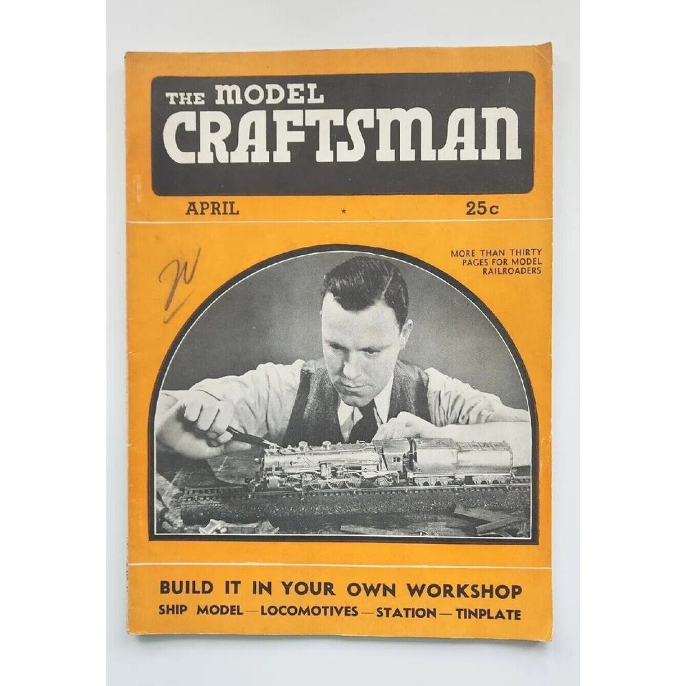 1938 The Model Craftsman April Magazine of Mechanical Hobbies M479